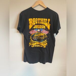Vintage Boothill Saloon Shirt 1990 Biker Daytona Beach Single Stitch 90s